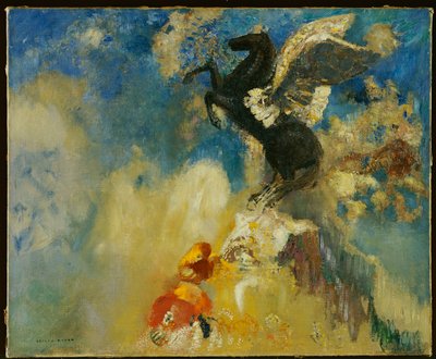 黑飞马座 作者 奥迪隆·雷顿（Odilon Redon）