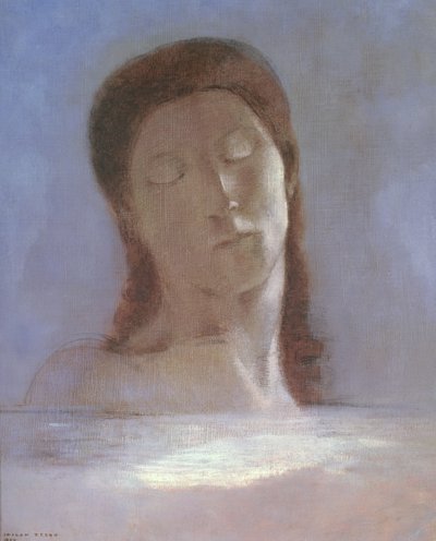 闭着眼睛 作者 奥迪隆·雷顿（Odilon Redon）