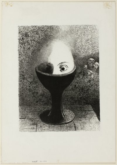 鸡蛋 作者 奥迪隆·雷顿（Odilon Redon）