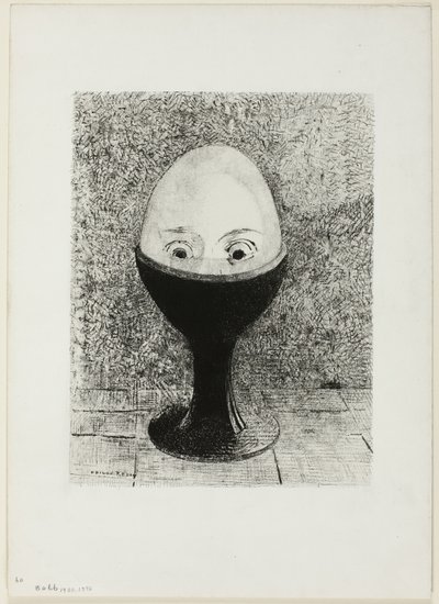 鸡蛋 作者 奥迪隆·雷顿（Odilon Redon）