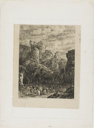 福特有骑士的风景 作者 奥迪隆·雷顿（Odilon Redon）