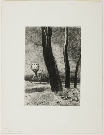 赌徒》，《梦中》第五板 作者 奥迪隆·雷顿（Odilon Redon）