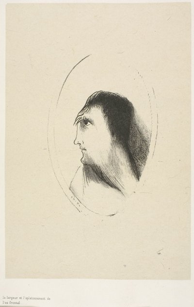 额[骨]的宽度和平整度，第 6 版，共 6 版 作者 奥迪隆·雷顿（Odilon Redon）