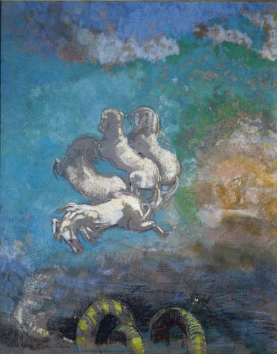 阿波罗的战车--粉彩画 作者 奥迪隆·雷顿（Odilon Redon）