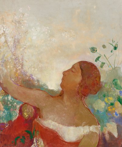 命中注定的孩子，奥菲莉娅 作者 奥迪隆·雷顿（Odilon Redon）