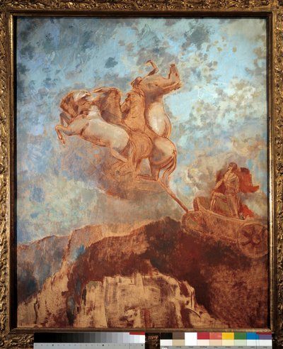 阿波罗的坦克 奥迪隆·雷东 (1840-1916) 19 世纪波尔多艺术博物馆绘画 作者 奥迪隆·雷顿（Odilon Redon）