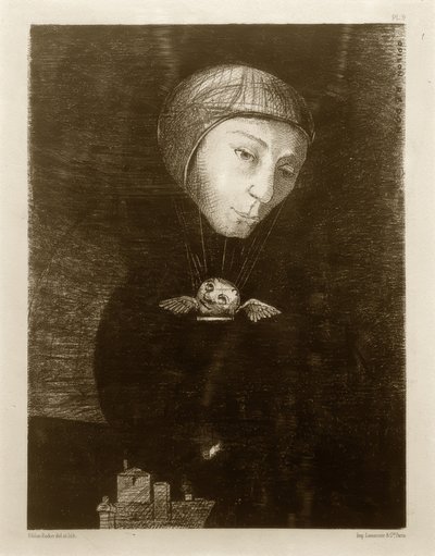 Triste montée 作者 奥迪隆·雷顿（Odilon Redon）