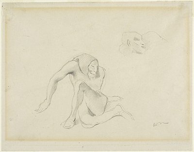 两个怪诞人物 作者 奥迪隆·雷顿（Odilon Redon）