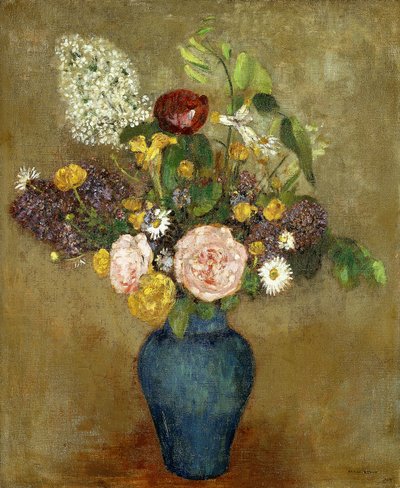 花瓶花；花瓶花 作者 奥迪隆·雷顿（Odilon Redon）