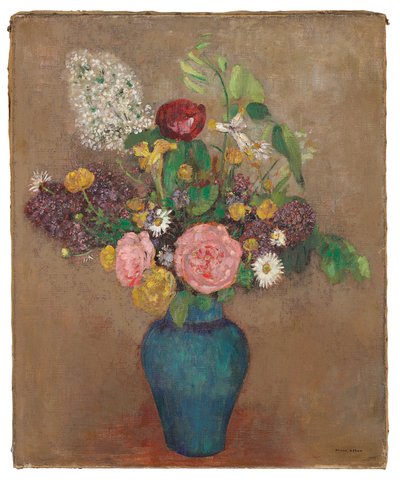 花瓶花 作者 奥迪隆·雷顿（Odilon Redon）