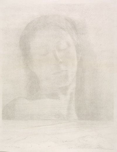 闭上眼睛 作者 奥迪隆·雷顿（Odilon Redon）