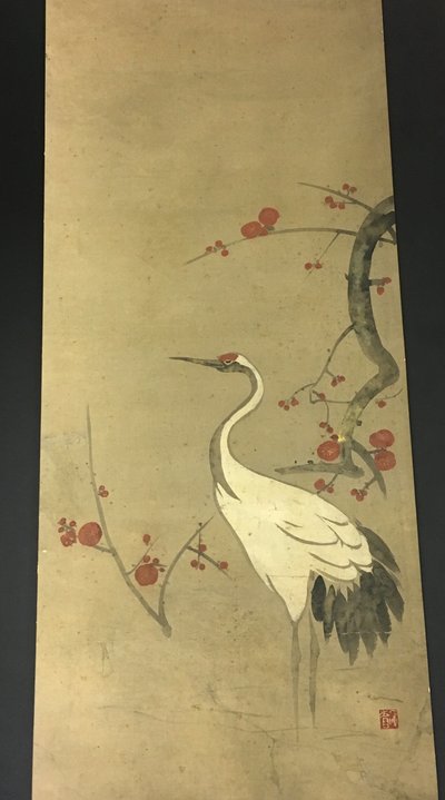 红梅枝鹤 作者 绪方贤三