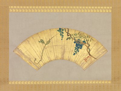 紫藤花，17-18世纪。 作者 绪方光琳