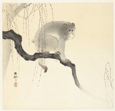 树枝上的猴子 作者 松树平吉