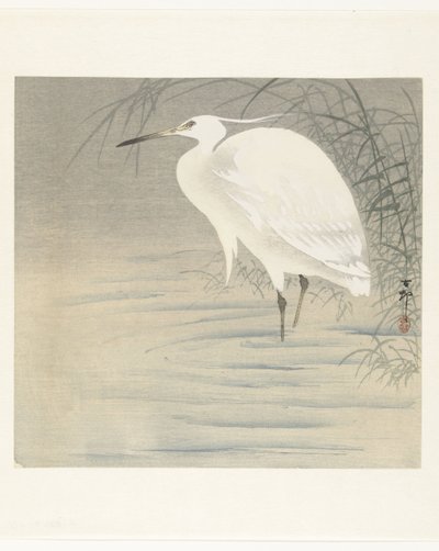 小白鹭 作者 大原功臣