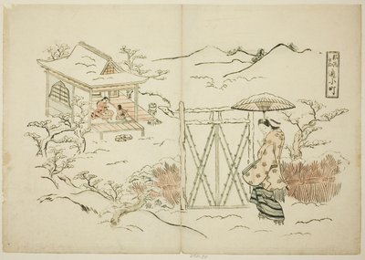 现代版的 "正所访小町"（Furyu Shosho kayoi Komachi）。 作者 奥村昌信