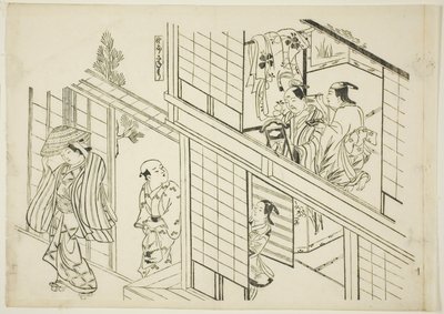 年轻的三森（三森雅郎）》，选自 12 幅戏剧模仿系列版画中的第 10 幅 作者 奥村昌信