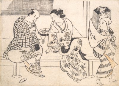 Amorous Couple, early 18th century., 18世纪初。 作者 奥村昌信