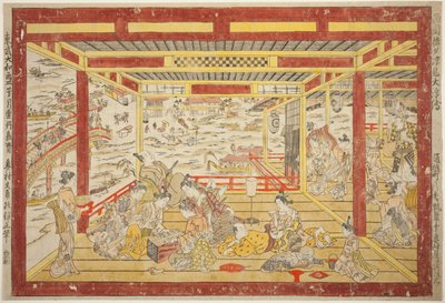 在两国桥附近享受傍晚的凉爽（两国桥 yusuzumi uki-e） 作者 奥村昌信