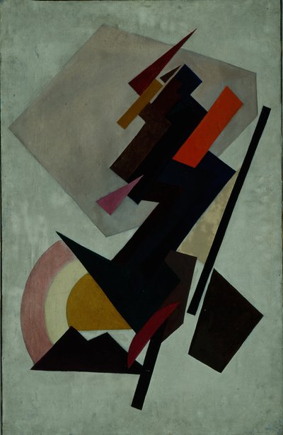 摘要组成。至上主义，1910年代 作者 奥尔加·罗扎诺娃（Olga Rozanova）