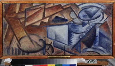 自然死亡。奥尔加-弗拉基米罗夫娜-罗扎诺娃（1886-1918 年）的绘画，纸上水彩。俄罗斯艺术，20 世纪，禁欲艺术。国家 V.苏里科夫艺术博物馆，克拉斯诺亚尔斯克（俄罗斯）。 作者 Olga Wladimirowna  Rosanowa