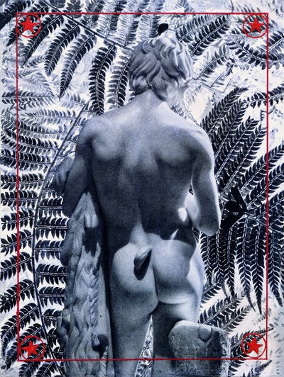 小丑》，2020 年（混合媒介画布） 作者 