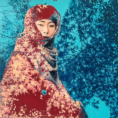 科金，2022 年（混合媒介画布） 作者 