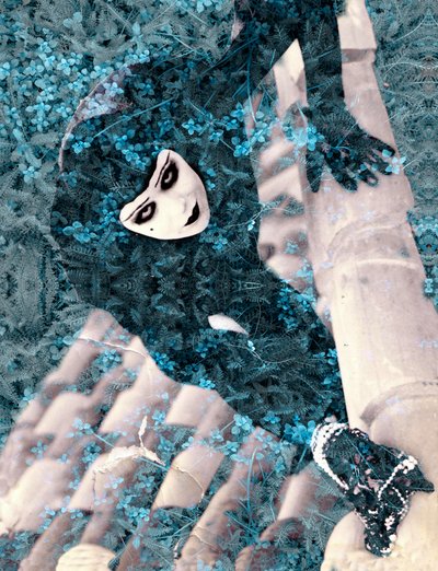 蓝色小偷，2023 年（数字混合媒介） 作者 