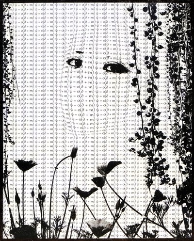 爱情方程式 , 2018 （木板上的蜜蜡照片转印） 作者 