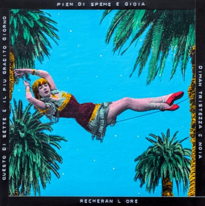 乡村星期六，2021 年（布面混合媒介） 作者 