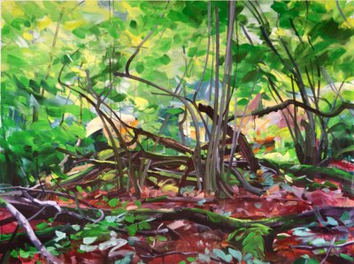 2015年12月Forêt（布面丙烯） 作者 奥利维尔·莫雷尔（Olivier Morel）