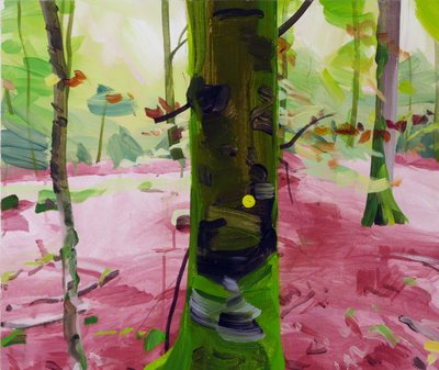Forêt18，2017（布面丙烯） 作者 奥利维尔·莫雷尔（Olivier Morel）