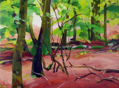 Forêt20，2017（压克力布面） 作者 奥利维尔·莫雷尔（Olivier Morel）