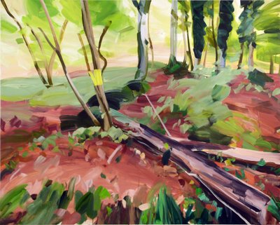 Forêt25，2017（压克力布面） 作者 奥利维尔·莫雷尔（Olivier Morel）