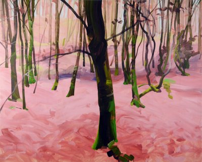 Forêt29，2017（压克力布面） 作者 奥利维尔·莫雷尔（Olivier Morel）