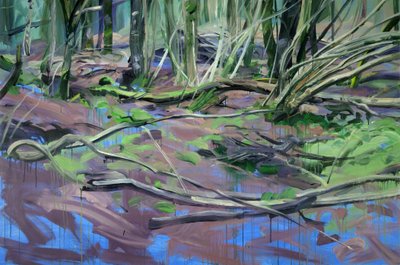 Forêt 2 ,2014（布面丙烯）。 作者 奥利维尔·莫雷尔（Olivier Morel）