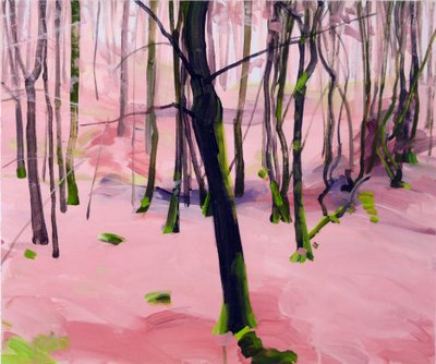 Forêt30，2017（布面丙烯） 作者 奥利维尔·莫雷尔（Olivier Morel）
