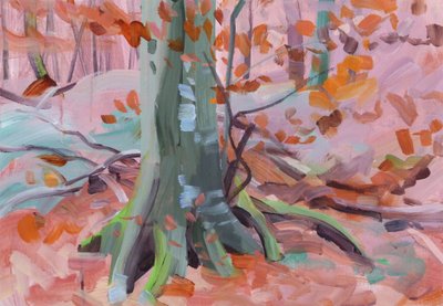 Forêt32，2018（布面丙烯） 作者 奥利维尔·莫雷尔（Olivier Morel）