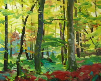 2015年4月Forêt（布面丙烯） 作者 奥利维尔·莫雷尔（Olivier Morel）