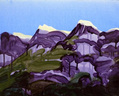 Leukerbad 20，2012 年（丙烯酸画布） 作者 奥利维尔·莫雷尔（Olivier Morel）