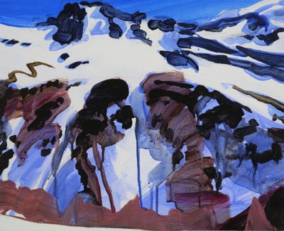 Leukerbad 25，2012 年（丙烯酸画布） 作者 奥利维尔·莫雷尔（Olivier Morel）