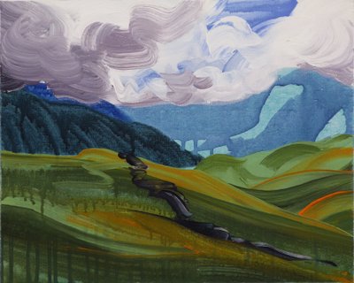 Leukerbad 26，2014 年（丙烯酸画布） 作者 奥利维尔·莫雷尔（Olivier Morel）