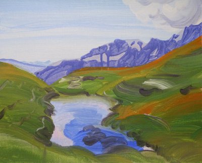 Leukerbad 27，2014 年（丙烯酸画布） 作者 奥利维尔·莫雷尔（Olivier Morel）