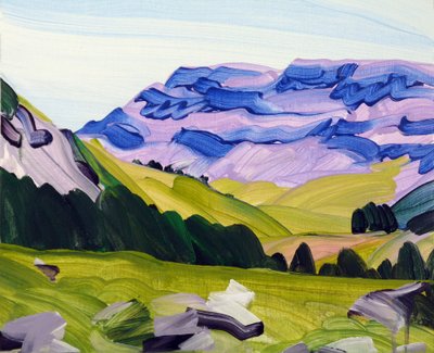 Leukerbad 33，2017（丙烯酸画布） 作者 奥利维尔·莫雷尔（Olivier Morel）