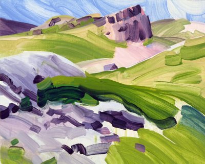 Leukerbad 35，2017（丙烯酸画布） 作者 奥利维尔·莫雷尔（Olivier Morel）