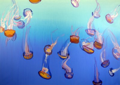 Méduses 3，2012 年（丙烯酸画布） 作者 奥利维尔·莫雷尔（Olivier Morel）