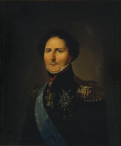 查理十四世-约翰1763-1844年，瑞典国王的肖像，1831年。 作者 奥洛夫·约翰·索德马克