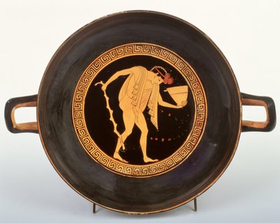 Attic Red-figure kylix，公元前500  -  480年（陶瓷） 作者 Onesimos Painter