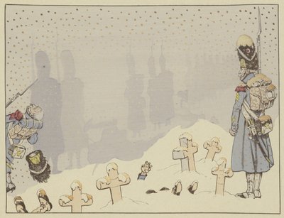 1807年2月8日，拿破仑最血腥的战争中的Eylau战役 作者 Onfray de Breville工作
