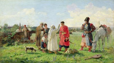 1889年离开扎波罗日主人 作者 Opanas Georgievich爆发